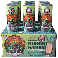 Fireworks - 500G Firework Cakes - 10% Off Nishiki Kamuro Super Finale 500g Fireworks Cake