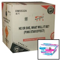 Fireworks - Wholesale Fireworks - He Or She What Will it Be? Pink Smoke 500g Wholesale Case 4/1