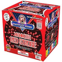 Mammoth Strobe Red 500g Fireworks Cake Fireworks For Sale - 500G Firework Cakes 