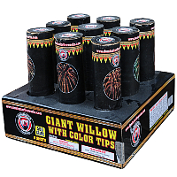 3 inch Giant Willow with Color Tips 500g Fireworks Cake Fireworks For Sale - 500G Firework Cakes 