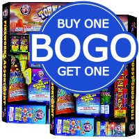 Buy One Get One Tornado Fireworks Assortment Fireworks For Sale - BOGO! Buy One Get One Free Fireworks Special 