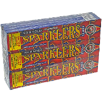 #8 Gold Electric Sparklers 72 Piece Fireworks For Sale - Sparklers 