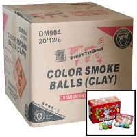 Color Smoke Balls Clay Wholesale Case 240/6 Fireworks For Sale - Wholesale Fireworks 