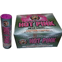 Hot Pink Mega Smoke 6 Piece Fireworks For Sale - Smoke Items 