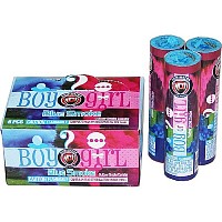 Fireworks - Smoke Items - Is It a Boy or Girl? Blue Smoke 6 Piece