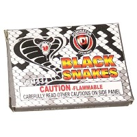 Fireworks - Snakes Firework Non-explosive No Minimum order and lower shipping rates! - Snakes Black 6 Piece