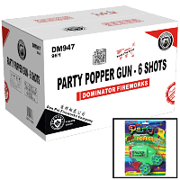 Fireworks - Wholesale Fireworks - Party Popper Gun 6 Shot Wholesale Case 96/1