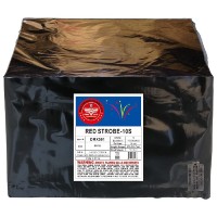 Fireworks - 500G Firework Cakes - 10 Shot Vertical 2 inch Red Strobe Shells 500g Fireworks Cake