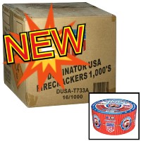 Dominator USA Firecrackers 1000s Wholesale Case 16/1 Fireworks For Sale - Wholesale Fireworks 