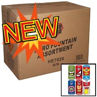 Hero Fountain Assortment Wholesale Case 6/6 Fireworks For Sale - Wholesale Fireworks 