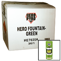 Hero Fountain Green Wholesale Case 36/1 Fireworks For Sale - Wholesale Fireworks 