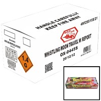 Fireworks - Wholesale Fireworks - Whistling Moon Travel with Report Rocket Wholesale Case 240/12