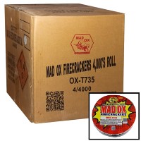 Mad Ox Firecrackers 4000s Roll Wholesale Case 4/4000 Fireworks For Sale - Wholesale Fireworks 