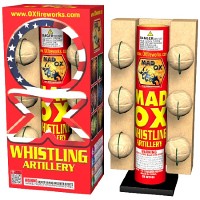 Fireworks - Reloadable Artillery Shells - Mad OX Whistling Artillery 6 Shot Reloadable Artillery