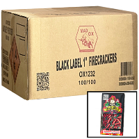 Black Label 1 inch Waterproof Firecrackers Wholesale Case 100/1 Fireworks For Sale - Wholesale Fireworks 