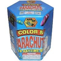 19 Shot Color Smoke & Parachute Daytime Cake Fireworks For Sale - Parachute Fireworks 