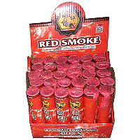 Fireworks - Smoke Items - Red Color Smoke Tube 30 Piece