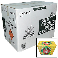 CBD Chronic Boom Disease Wholesale Case 4/1 Fireworks For Sale - Wholesale Fireworks 