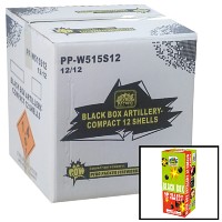Black Box Artillery Shells 12 Shot Wholesale Case 12/12 Fireworks For Sale - Wholesale Fireworks 