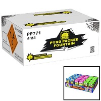 Pyro Packed Micro Fountain Wholesale Case 4/24 Fireworks For Sale - Wholesale Fireworks 