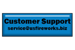 Customer Support e-mail button.   USFireworks.biz cusotmer support  service@usfireworks.biz